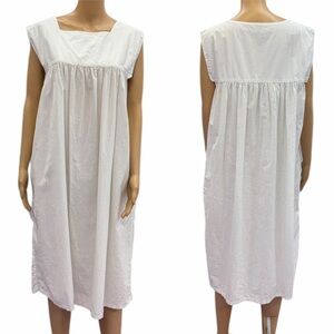 Vintage Susan Reade White Cotton Imported Dress Womens Small